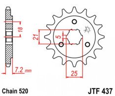 JT lánckerék JTF437.15