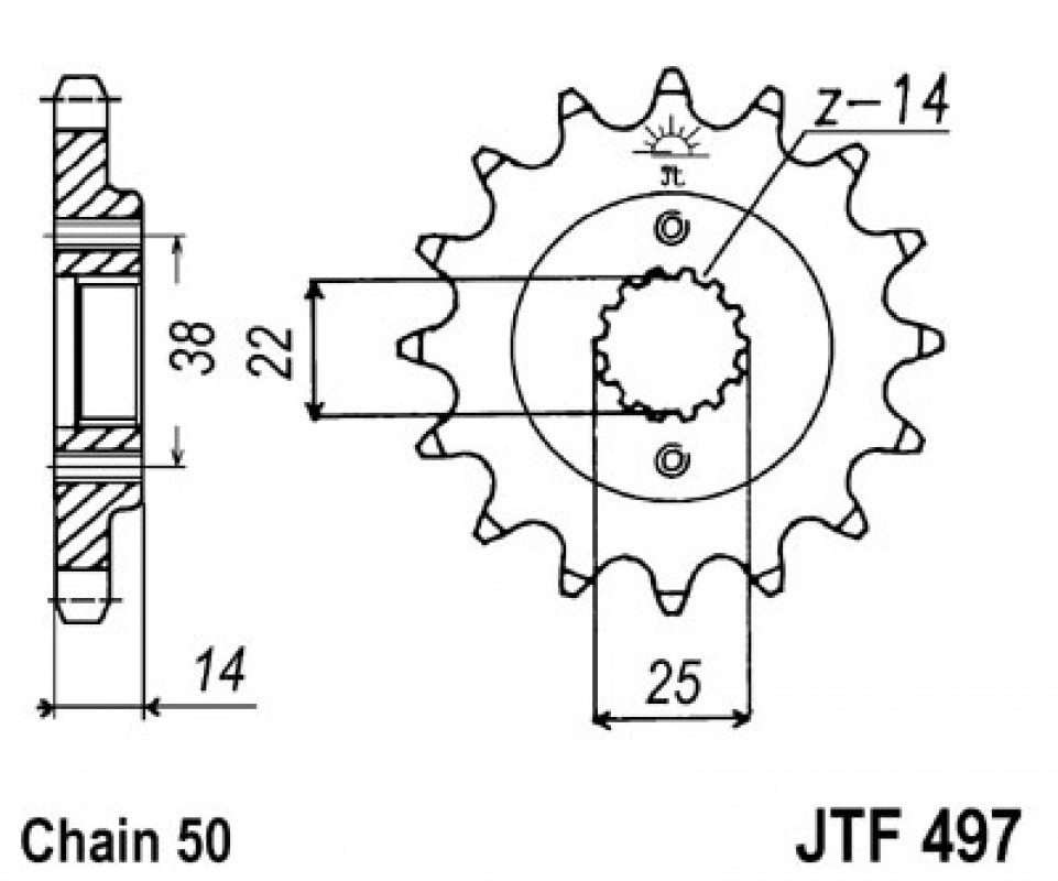 JT lánckerék JTF497.15