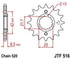 JT lánckerék JTF516.13