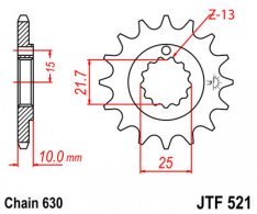 JT lánckerék JTF521.15