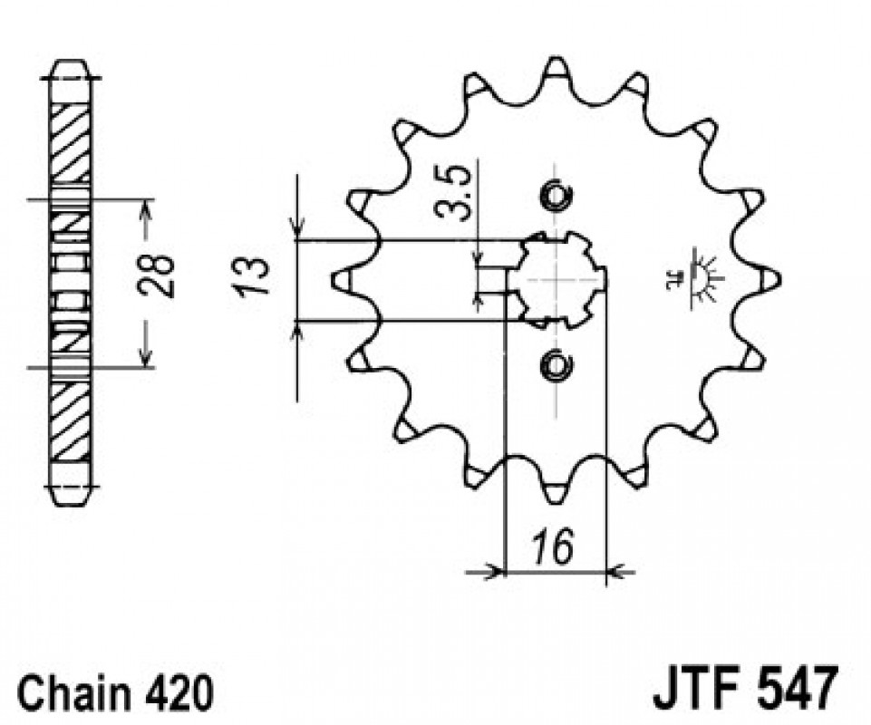 JT lánckerék JTF547.13