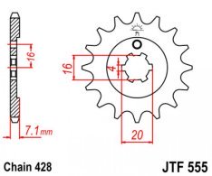 JT lánckerék JTF555.13