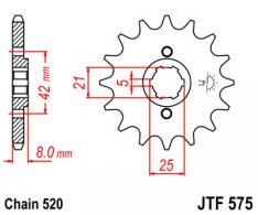 JT lánckerék JTF575.16