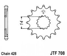 JT lánckerék JTF708.14