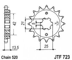 JT lánckerék JTF723.14