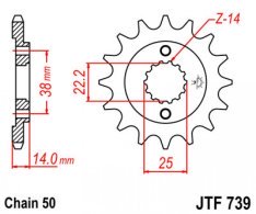 JT lánckerék JTF739.15