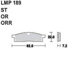 AP Racing LMP189 OR fékbetét