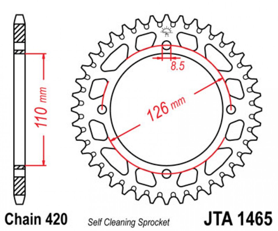 JT lánckerék JTA1465.46