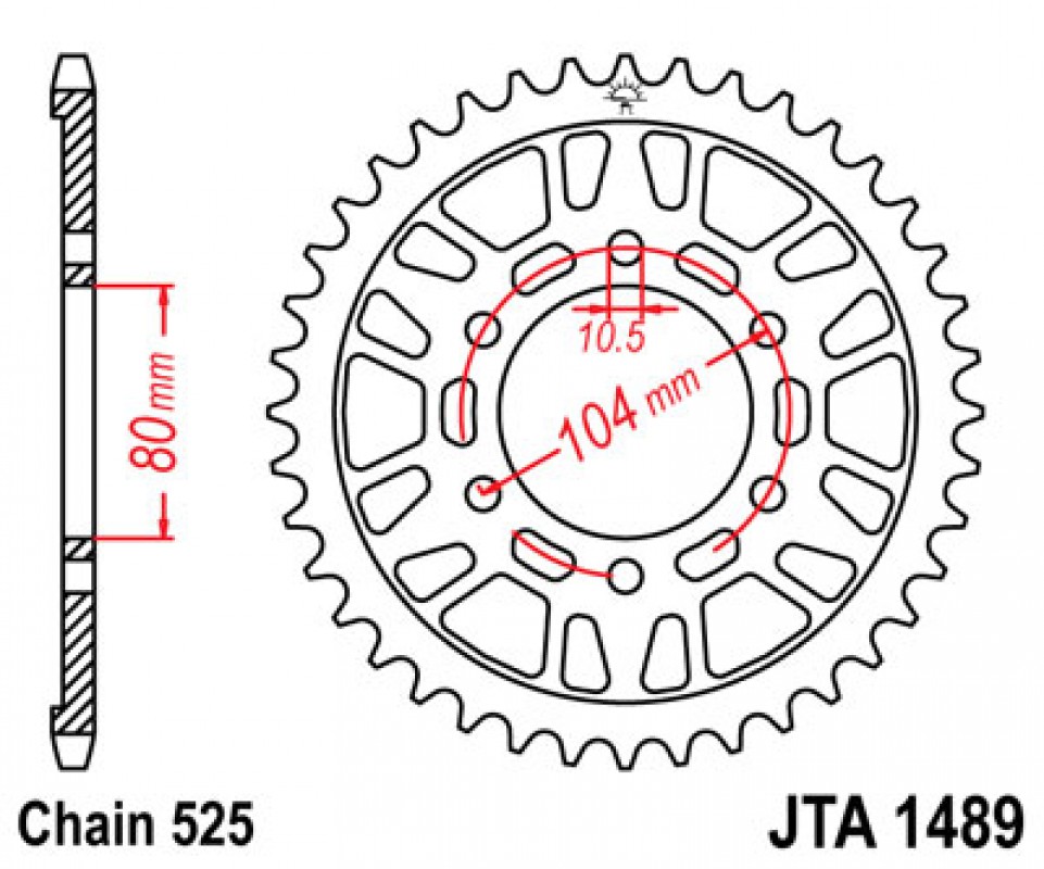 JT lánckerék JTA1489.43