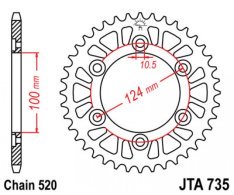 JT lánckerék JTA735.46