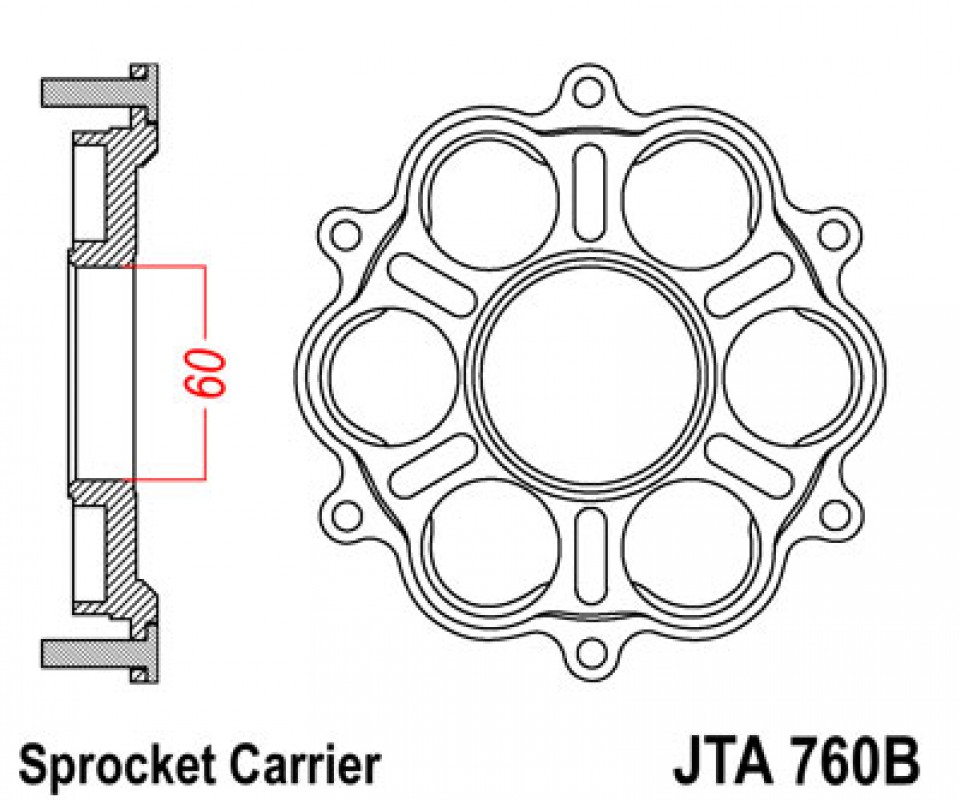 JT lánckerék JTA760B