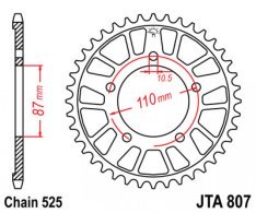 JT lánckerék JTA807.42