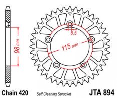 JT lánckerék JTA894.50