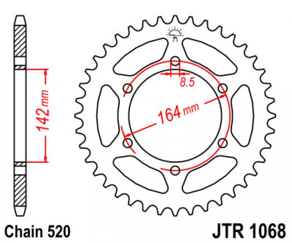 JT lánckerék JTR1068.46