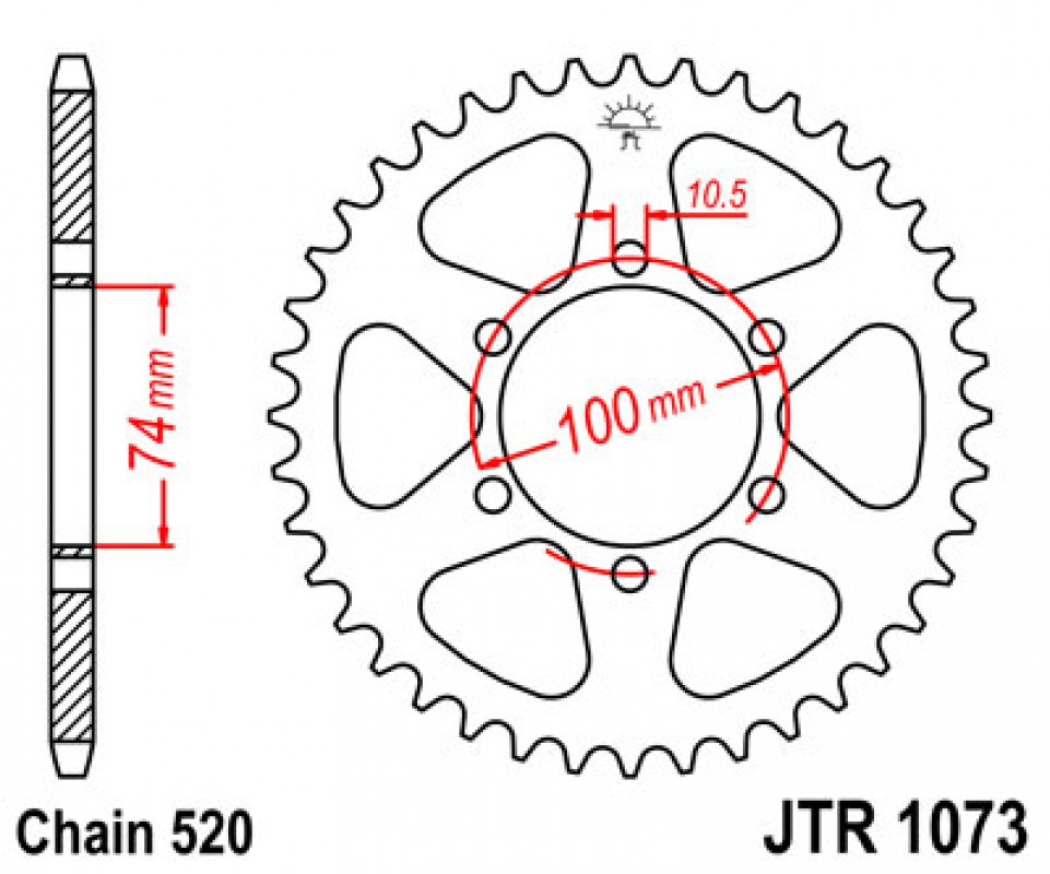 JT lánckerék JTR1073.46