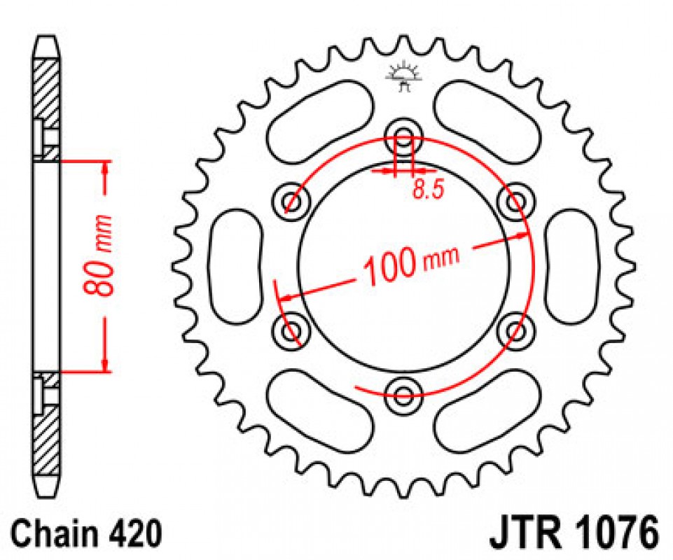 JT lánckerék JTR1076.48