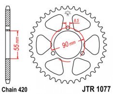 JT lánckerék JTR1077.47