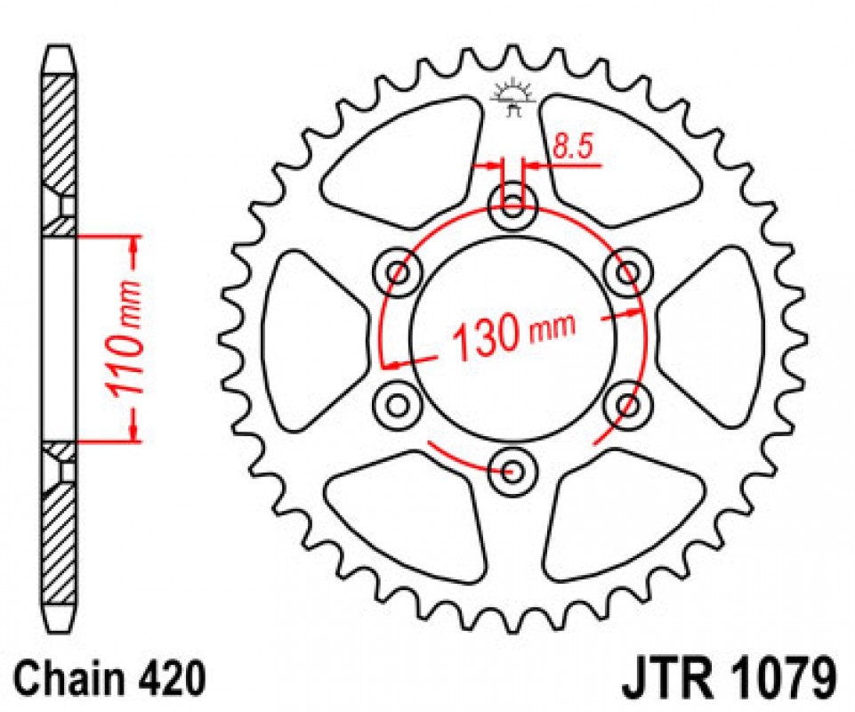 JT lánckerék JTR1079.62