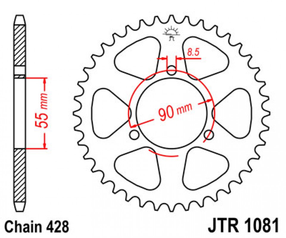 JT lánckerék JTR1081.46