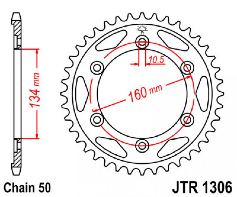 JT lánckerék JTR1306.40