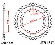 JT lánckerék JTR1307.45