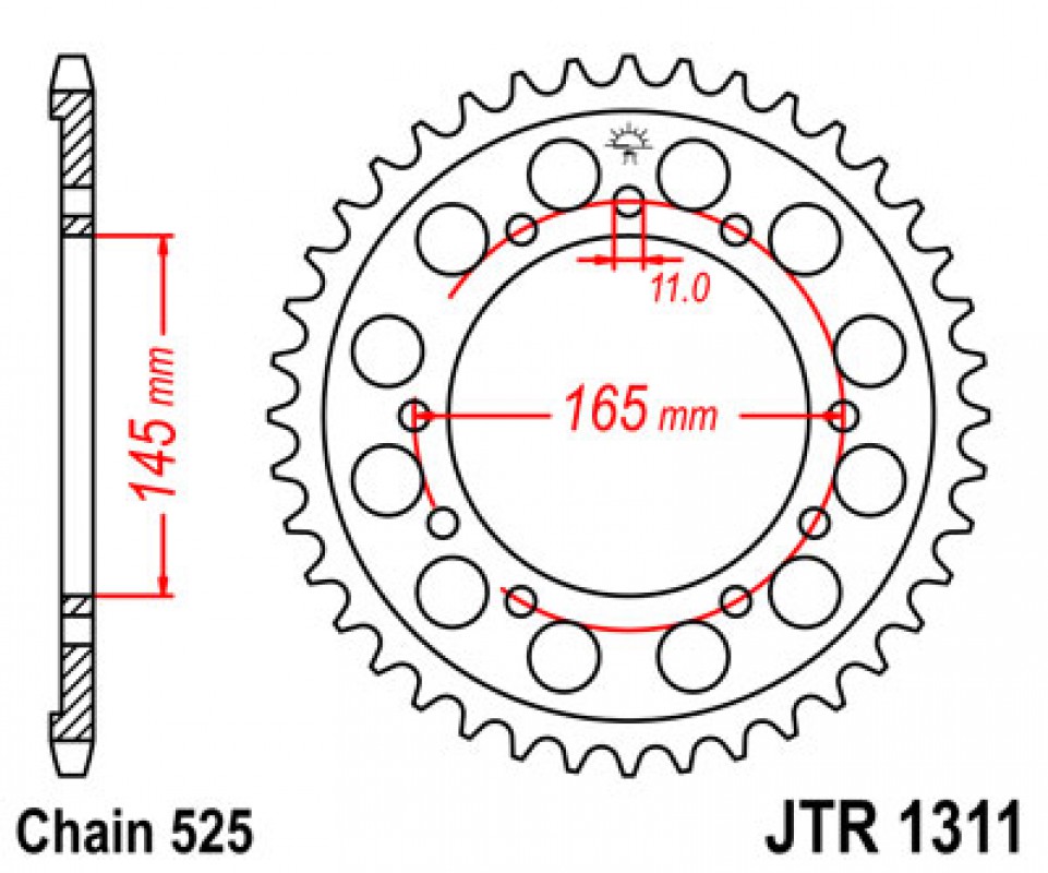 JT lánckerék JTR1311.43