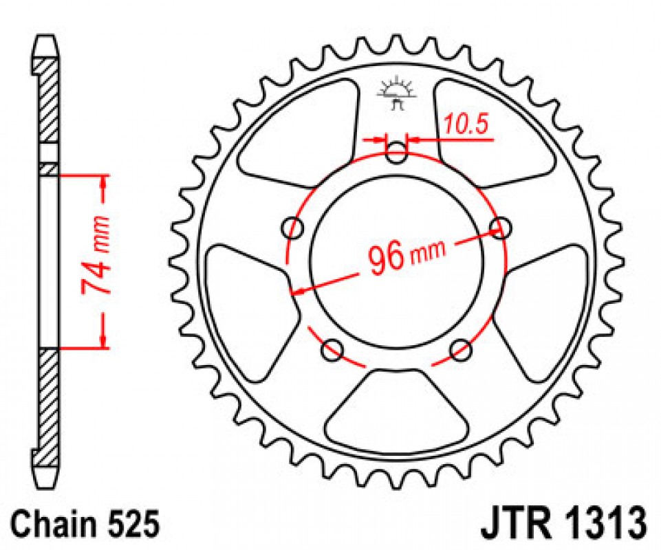 JT lánckerék JTR1313.40