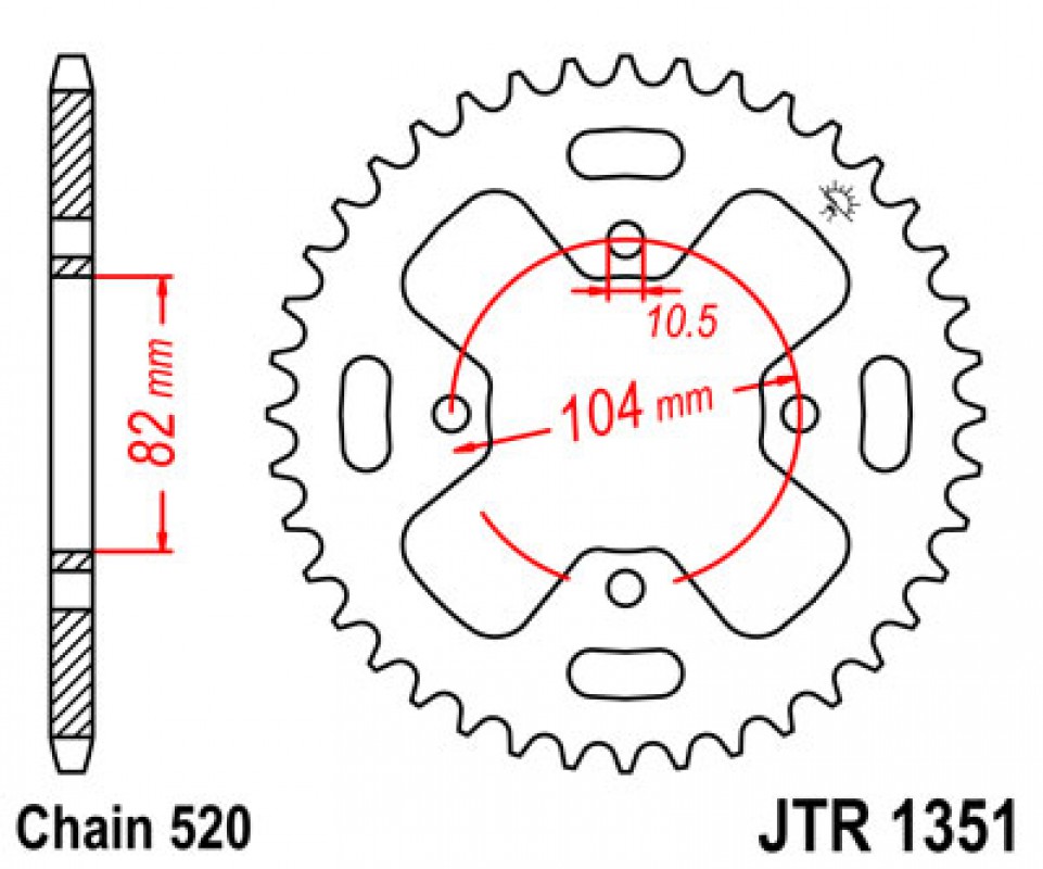 JT lánckerék JTR1351.40