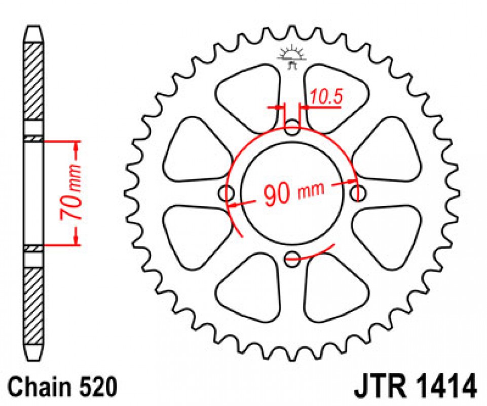 JT lánckerék JTR1414.43