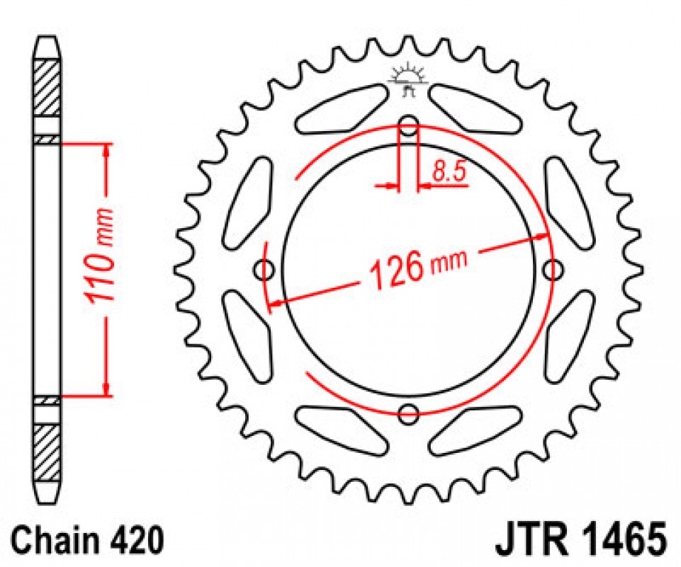 JT lánckerék JTR1465.46