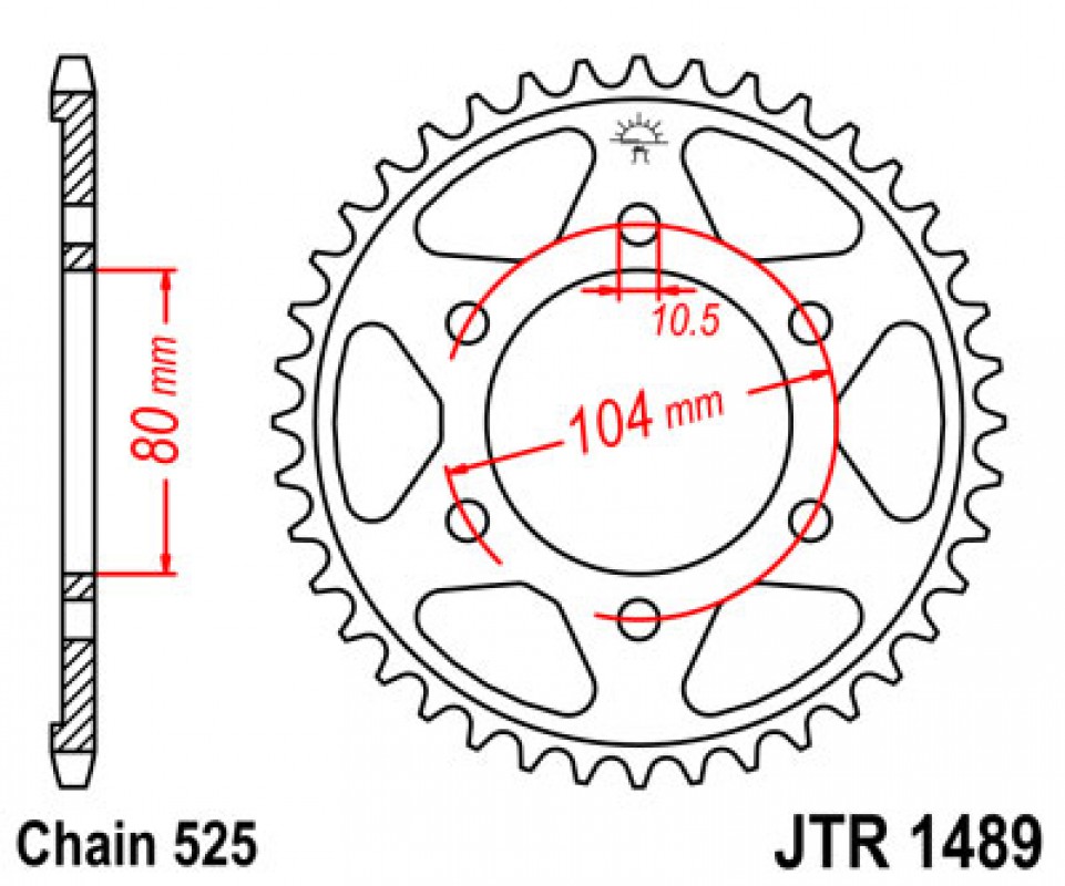 JT lánckerék JTR1489.39