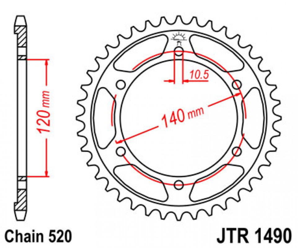 JT lánckerék JTR1490.45