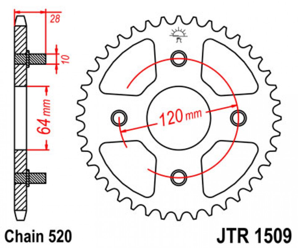 JT lánckerék JTR1509.41