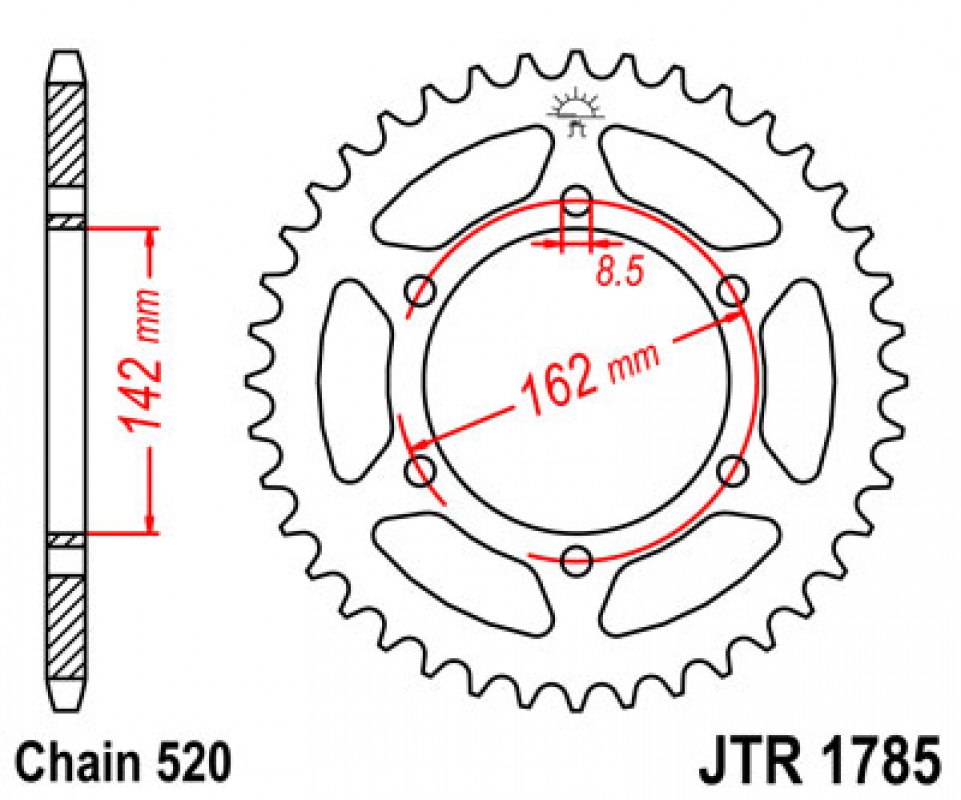 JT lánckerék JTR1785.48