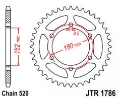 JT lánckerék JTR1786.46