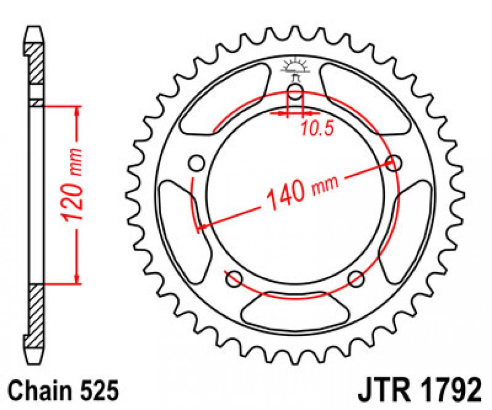 JT lánckerék JTR1792.41