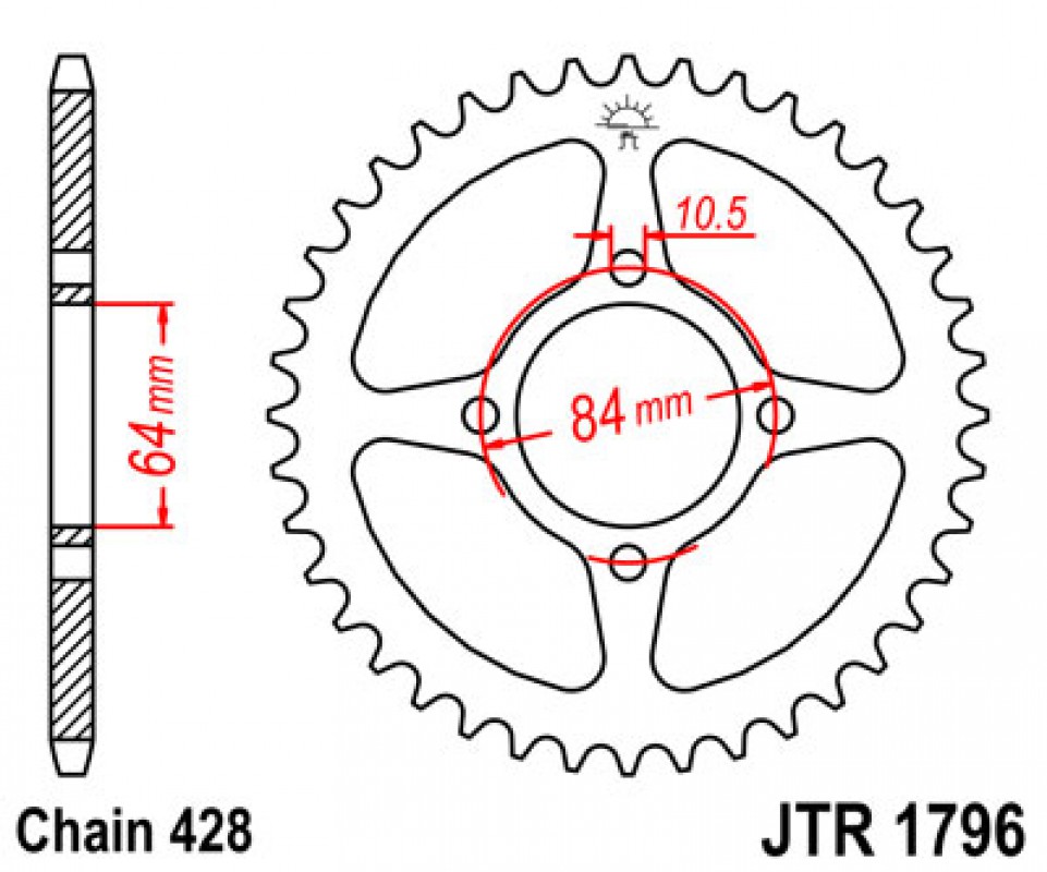 JT lánckerék JTR1796.49