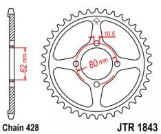 JT lánckerék JTR1843.49