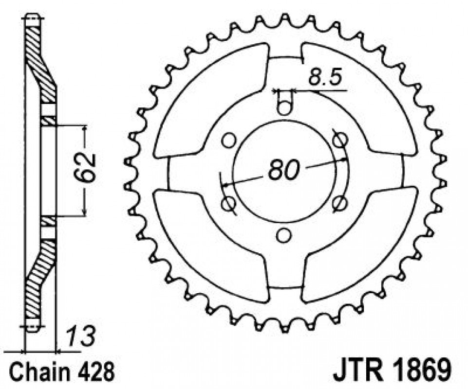 JT lánckerék JTR1869.45