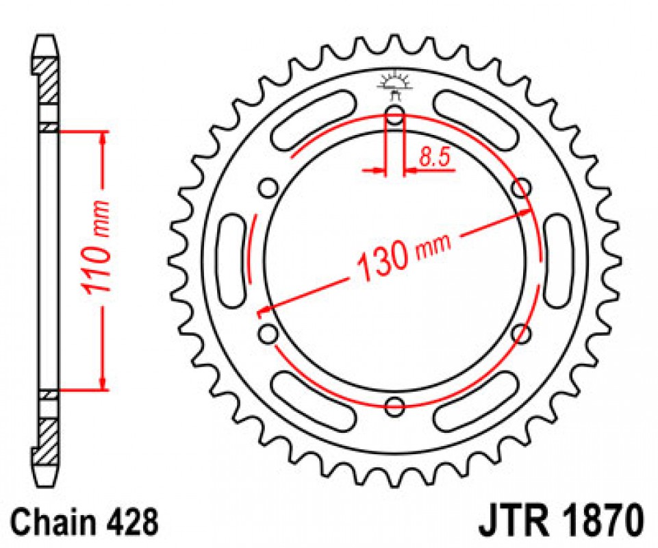 JT lánckerék JTR1870.44