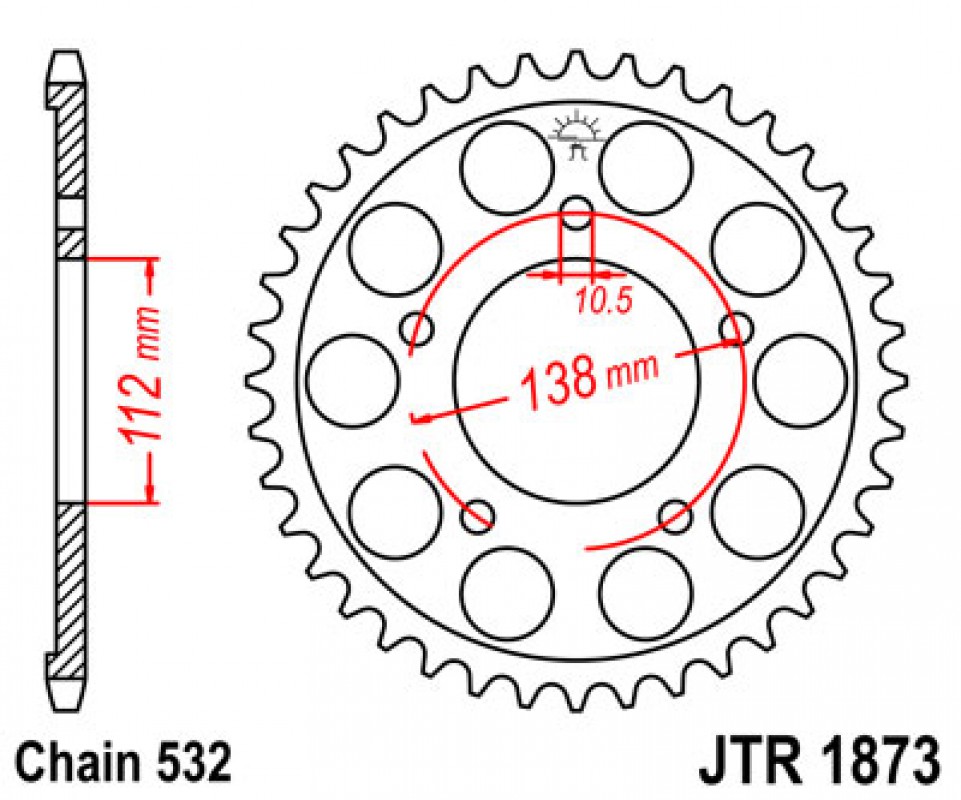 JT lánckerék JTR1873.48
