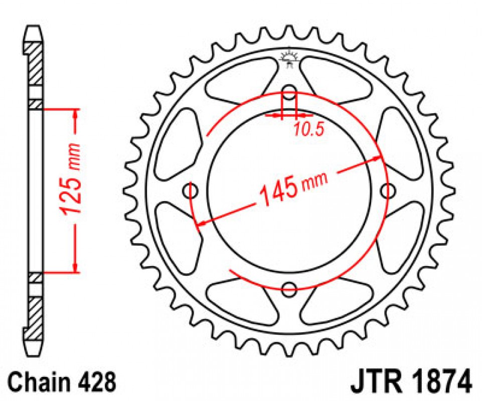 JT lánckerék JTR1874.56