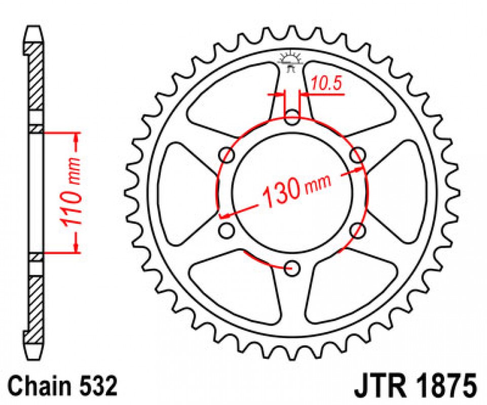 JT lánckerék JTR1875.48