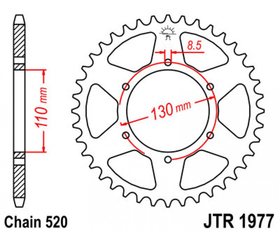 JT lánckerék JTR1977.45