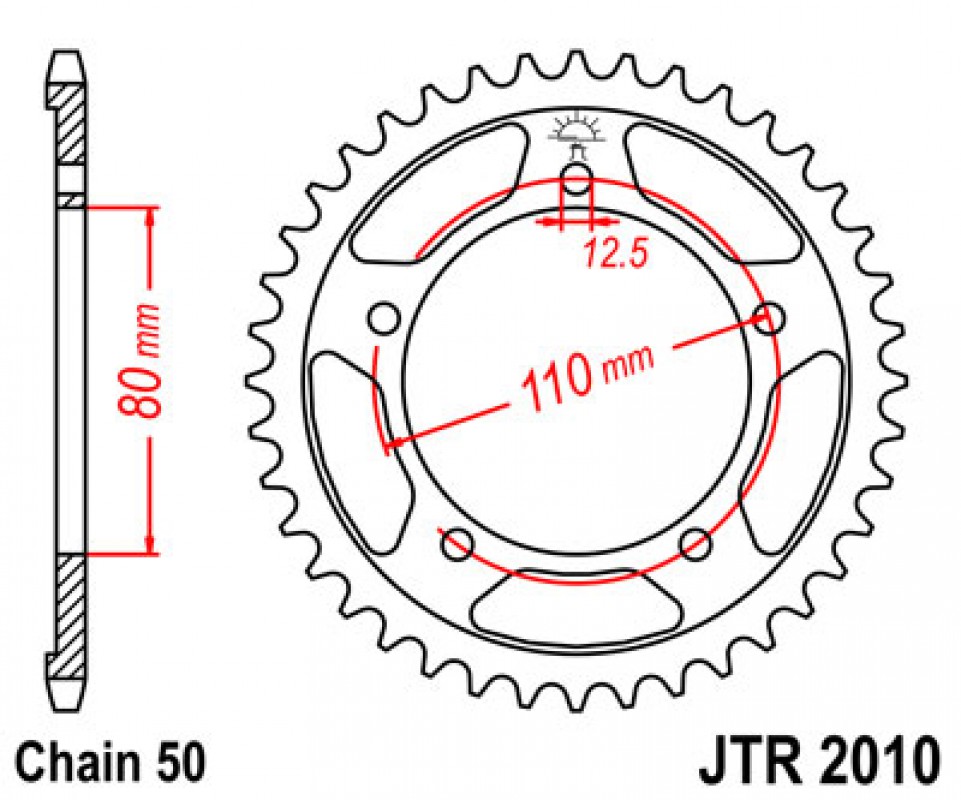 JT lánckerék JTR2010.40