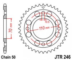 JT lánckerék JTR246.34