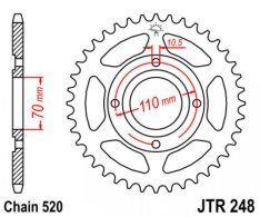 JT lánckerék JTR248.44