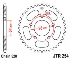 JT lánckerék JTR254.50