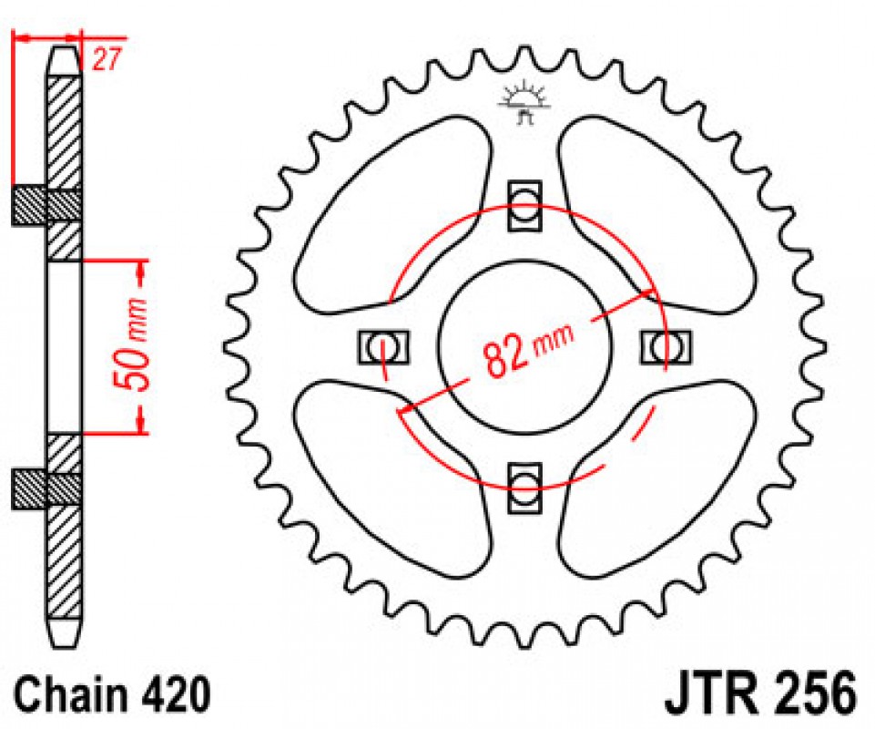 JT lánckerék JTR256.28