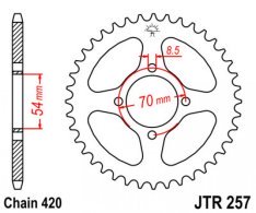 JT lánckerék JTR257.34